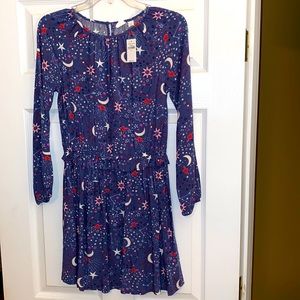 Girls Printed Flare Dress - Gap